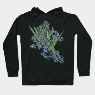 Van Gogh Iris and Starry Night Mash Up Hoodie